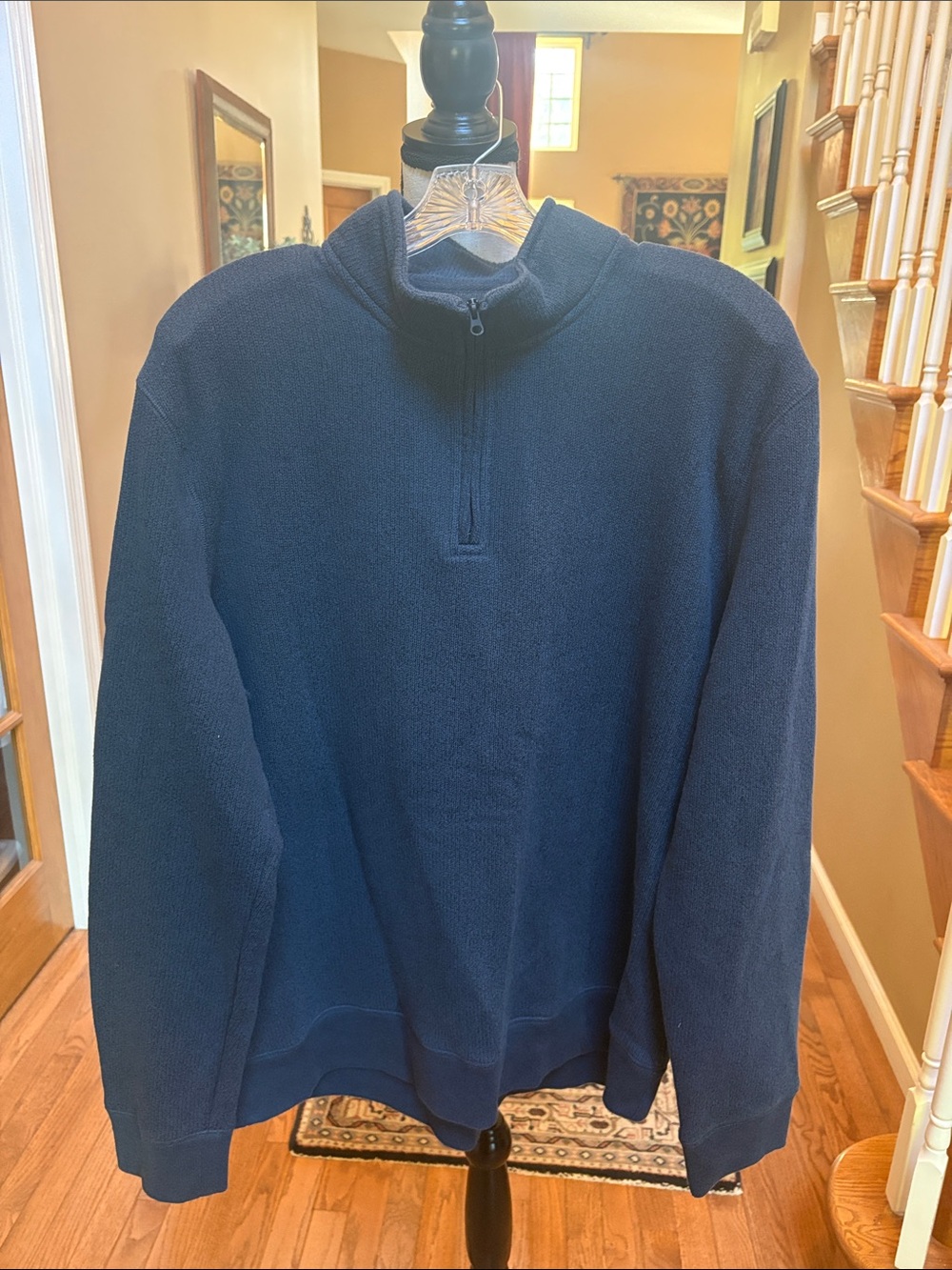 Sonoma Navy Quarter-Zip Men's Shirt